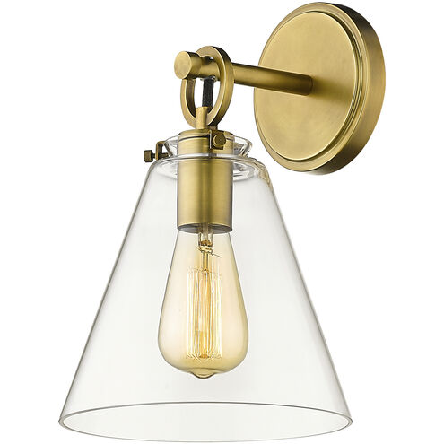 Harper 1 Light 8 inch Rubbed Brass Wall Sconce Wall Light