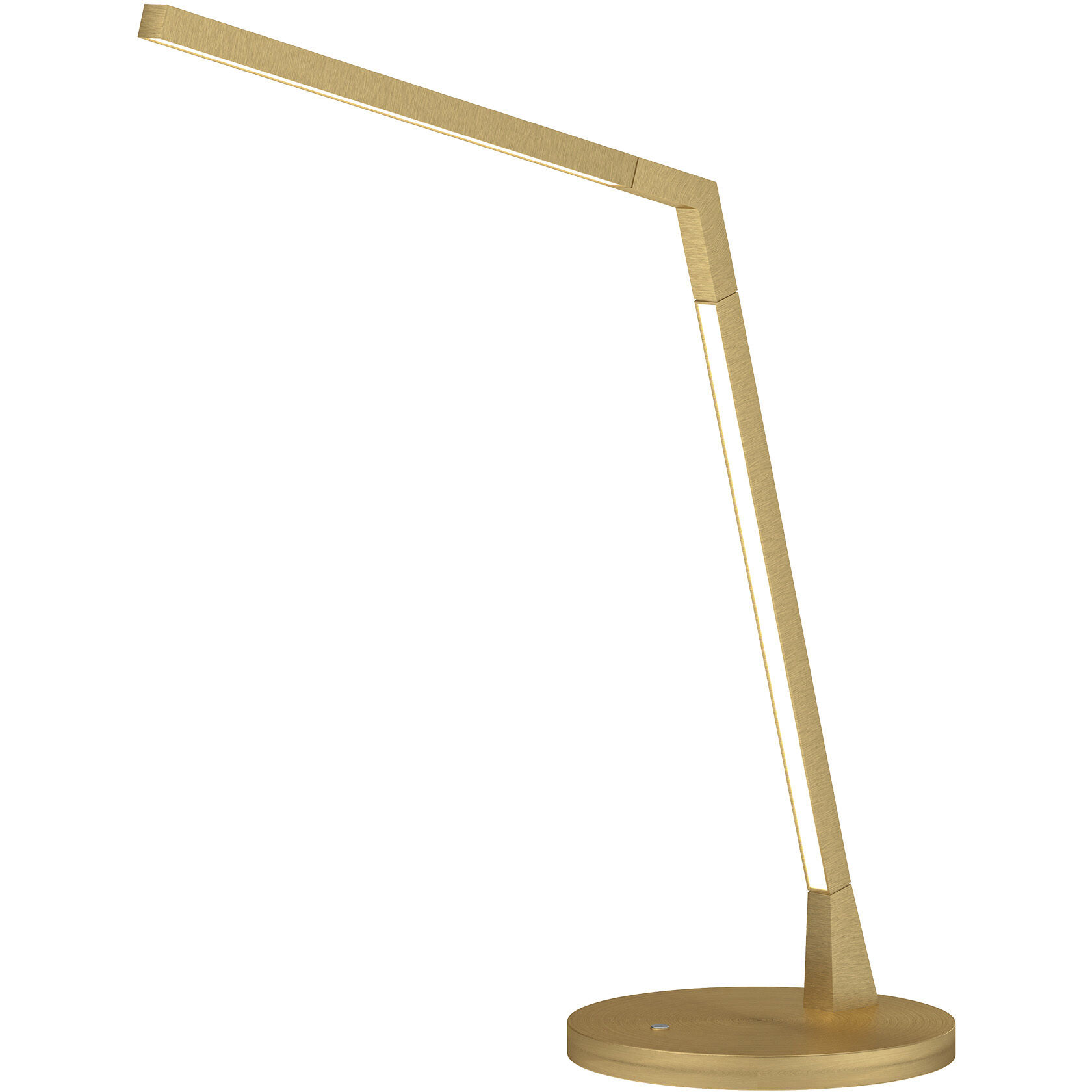 Miter 16.5 inch 12.00 watt Brushed Gold Table Lamp Portable Light