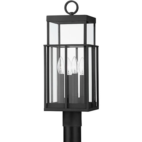 Longport 4 Light 21 inch Textured Black Post