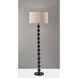 Orchard 62 inch 150.00 watt Black Wood Floor Lamp Portable Light