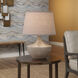 Basketweave 22 inch 150.00 watt Off White Table Lamp Portable Light