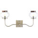 Hill Country 2 Light Antique Platinum and Darkened Copper Wall Sconce Wall Light