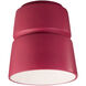 Radiance Collection LED 7.5 inch White Crackle Flush-Mount Ceiling Light