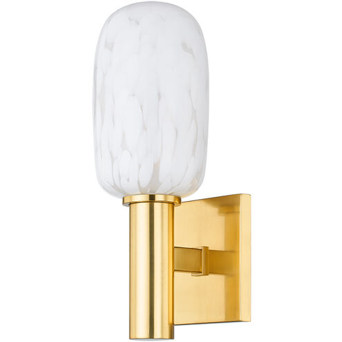 Abina 1 Light 4.75 inch Aged Brass Wall Sconce Wall Light