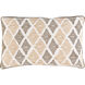 Jahari 22 X 14 inch Cream/Wheat/Dark Green/Sage Pillow Kit, Lumbar