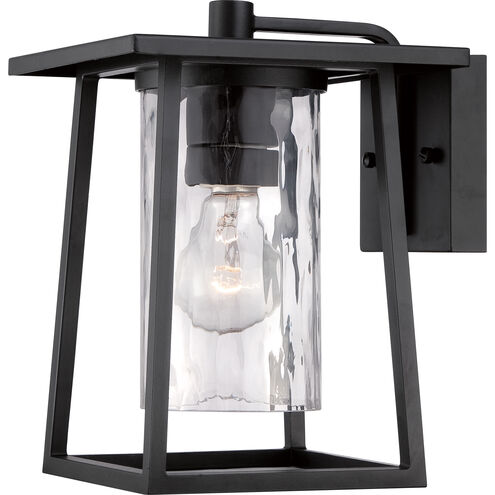 Lodge 1 Light 11 inch Mystic Black Outdoor Wall Lantern