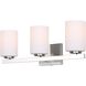 Jae 3 Light 23 inch Brushed Nickel Vanity Light Wall Light