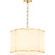Belinder 4 Light 22 inch Non-Lacquered Brass Pendant Ceiling Light