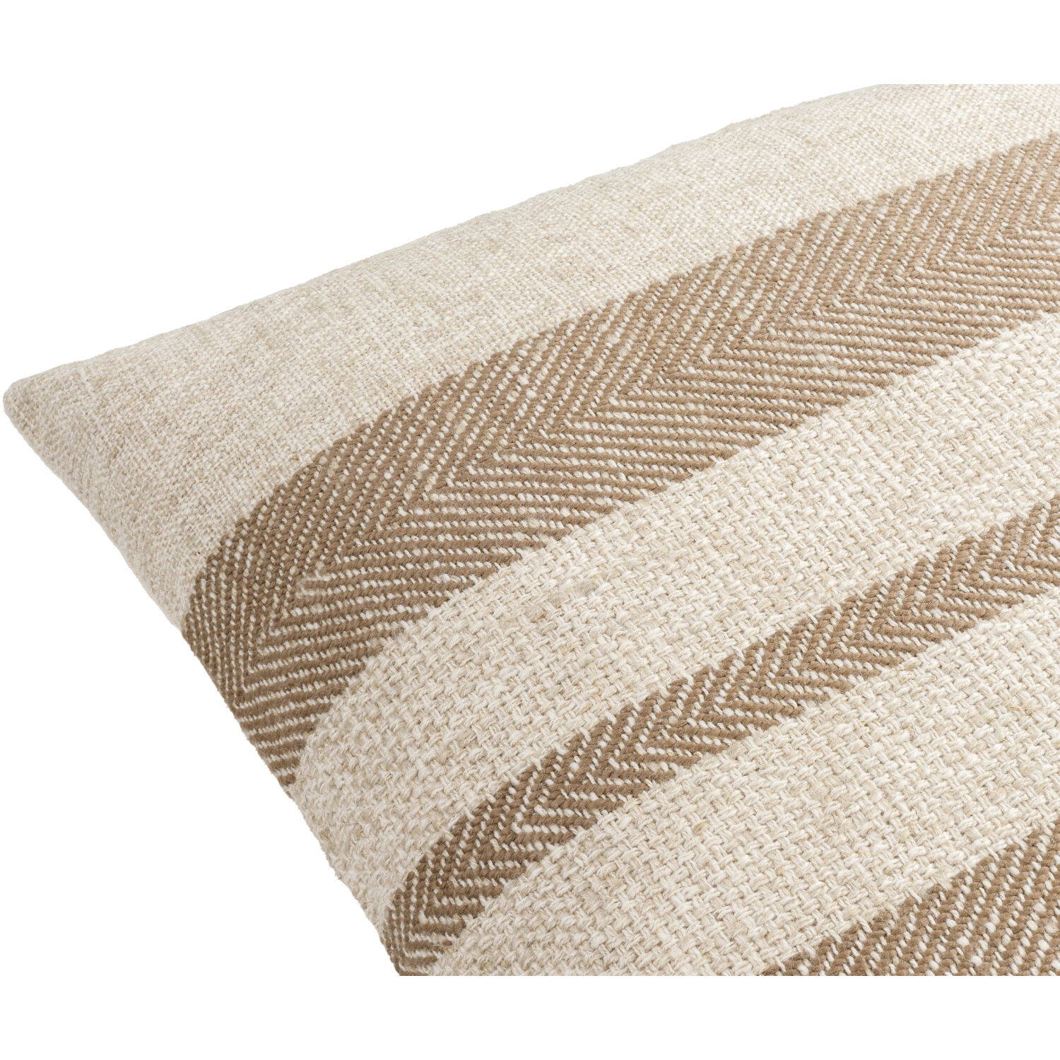 Mobley 22 X 22 inch Light Beige / Brown Accent Pillow