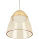 Roma Series 5 inch Black/Gold Pendant Ceiling Light, Artisan Collection
