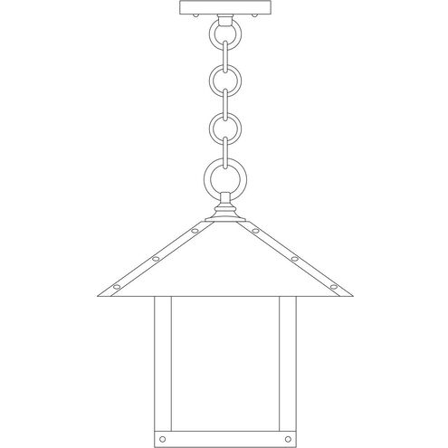 Timber Ridge 1 Light 12 inch Antique Copper Pendant Ceiling Light in Frosted