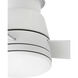 Trey 44 inch Matte White Fan