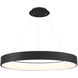 Corso LED 42.5 inch Black Pendant Ceiling Light, dweLED