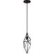 Contemporary 1 Light 5 inch Black Pendant Ceiling Light