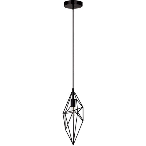 Contemporary 1 Light 5 inch Black Pendant Ceiling Light