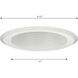 Recessed Lighting Satin White Recessed Shallow Baffle Trim, for 5in Housing P1841-ICAT/P851-ICAT