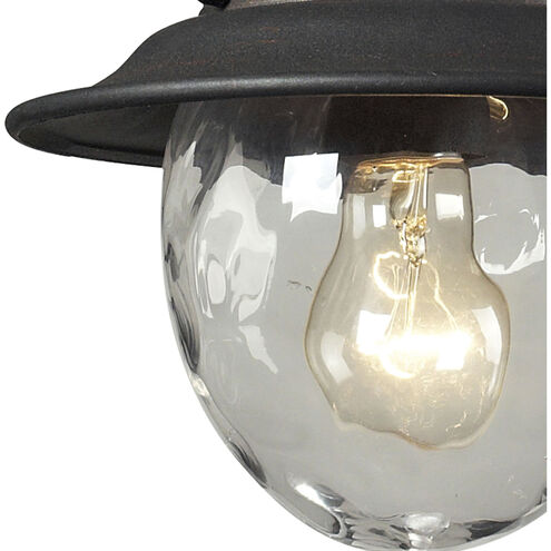 Searsport 1 Light 8 inch Weathered Charcoal Outdoor Pendant