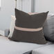 Davida Kay 24 inch Seascape Charcoal with Deco Trim Pillow, with Down Insert