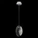 Forever Eden LED 4 inch Polished Chrome with Black Rope Mini-Pendant Ceiling Light, Black Rope