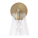 Baker 1 Light 6 inch Aged Brass Sconce Wall Light
