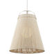 Parnell 1 Light 27.75 inch Gesso White Pendant Ceiling Light, Large