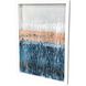 Copper Climber Blue and Metallic and Turquoise and White Framed Art, The Studio