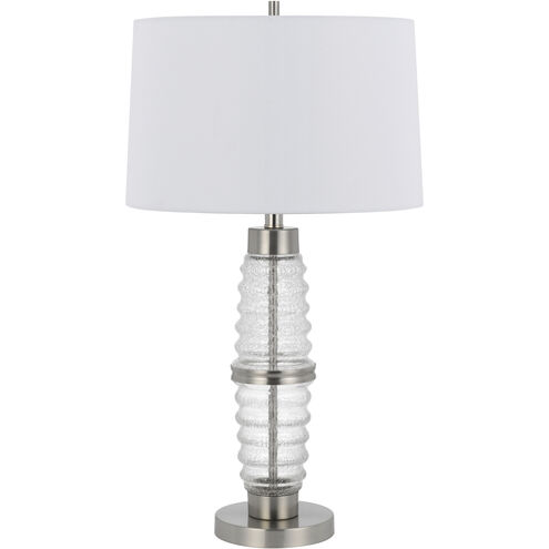 Macon 29 inch 100.00 watt Crackle Clear Glass Table Lamp Portable Light