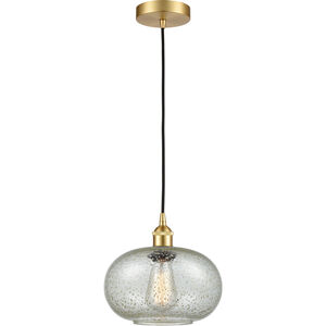 Edison Gorham 1 Light 10 inch Satin Gold Mini Pendant Ceiling Light