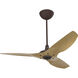 Haiku 52 inch Oil Rubbed Bronze with Caramel Wood Grain Blades Outdoor Ceiling Fan