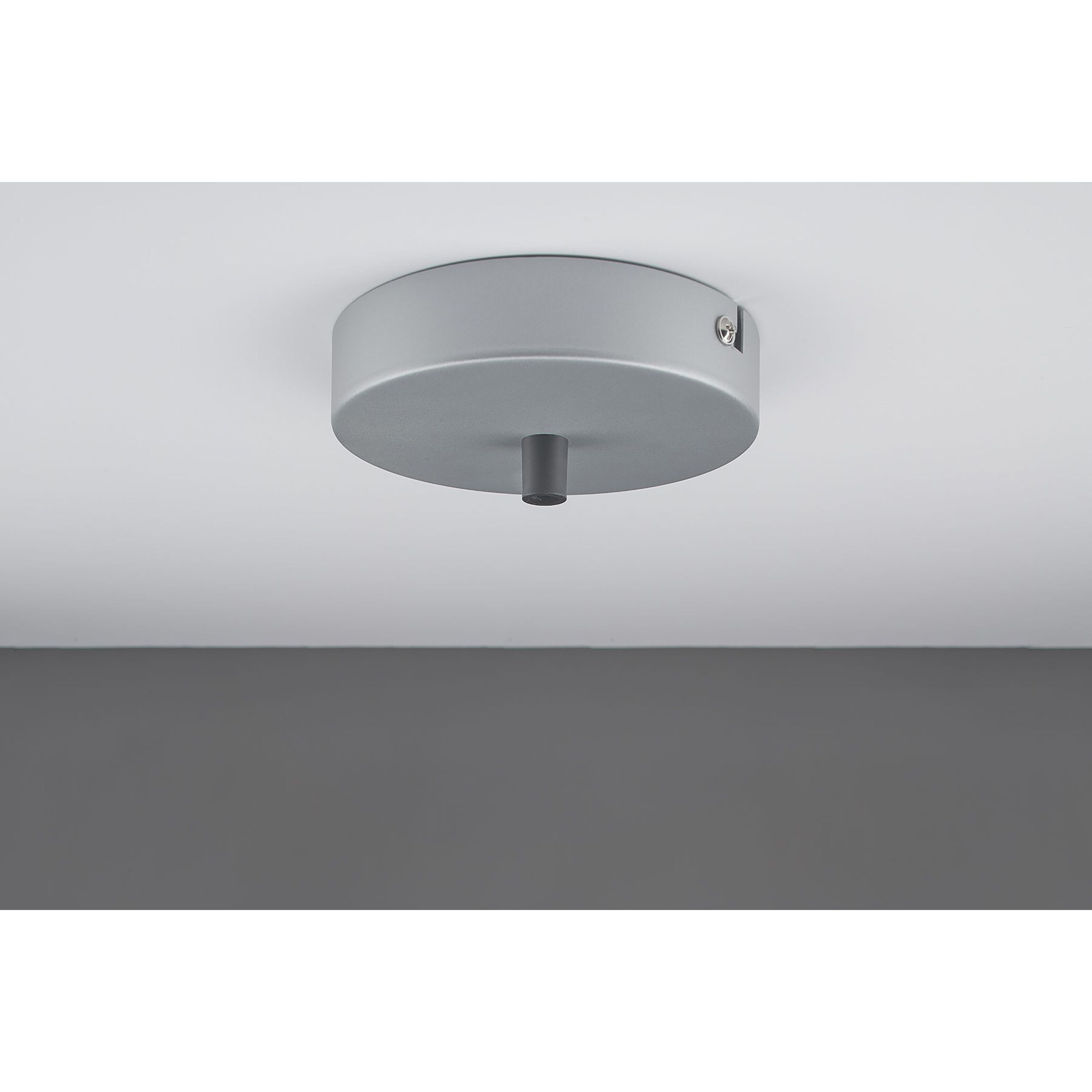 Cyrus 4 inch Matte Chrome Pendant Ceiling Light in Black Outer/Gold Inner Glass