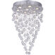 Rain Drop 7 Light 20 inch Chrome Flush Mount Ceiling Light