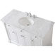 Clarence 48 X 22 X 35 inch White Vanity Sink Set