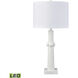 Calvin 32.5 inch 9.00 watt Plaster White Table Lamp Portable Light