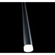 Cascade LED 1.5 inch Black Pendant Ceiling Light in Round, 28in.