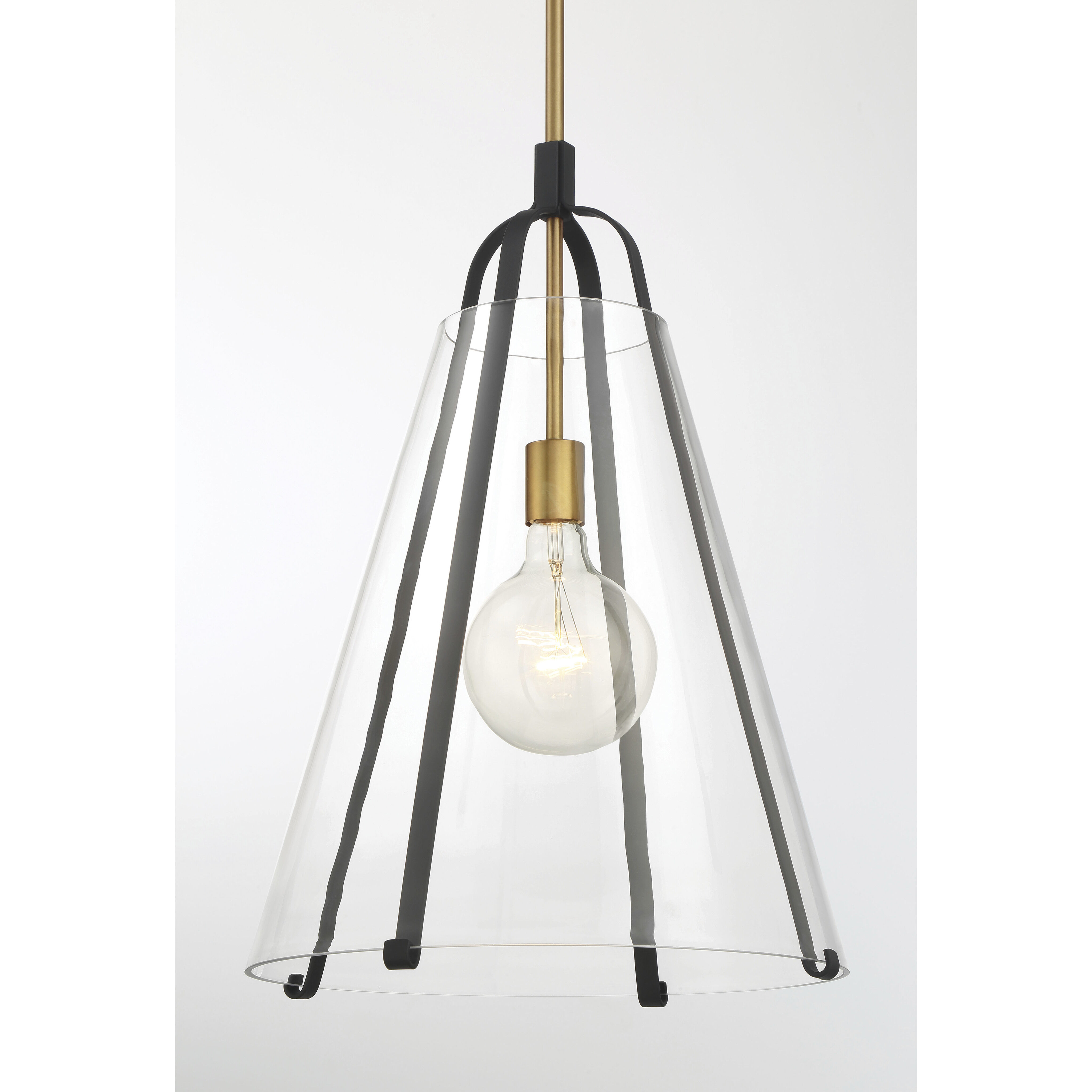 Paxos 1 Light 15.5 inch Legacy Brass and Sand Coal Pendant Ceiling Light
