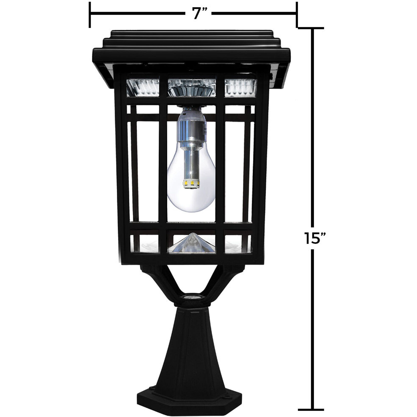 Gama sonic prairie bulb lamp outdoor solar light fixture 114b shop
