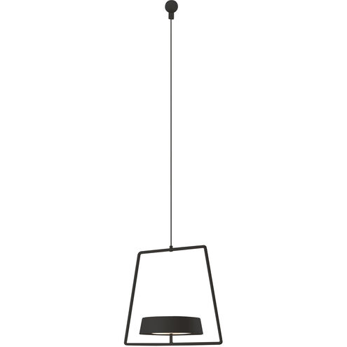 Alessandro Volta LED 8 inch Black Portable Battery Pendant Ceiling Light
