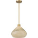 Elaris 1 Light 12.5 inch Legacy Brass Pendant Ceiling Light
