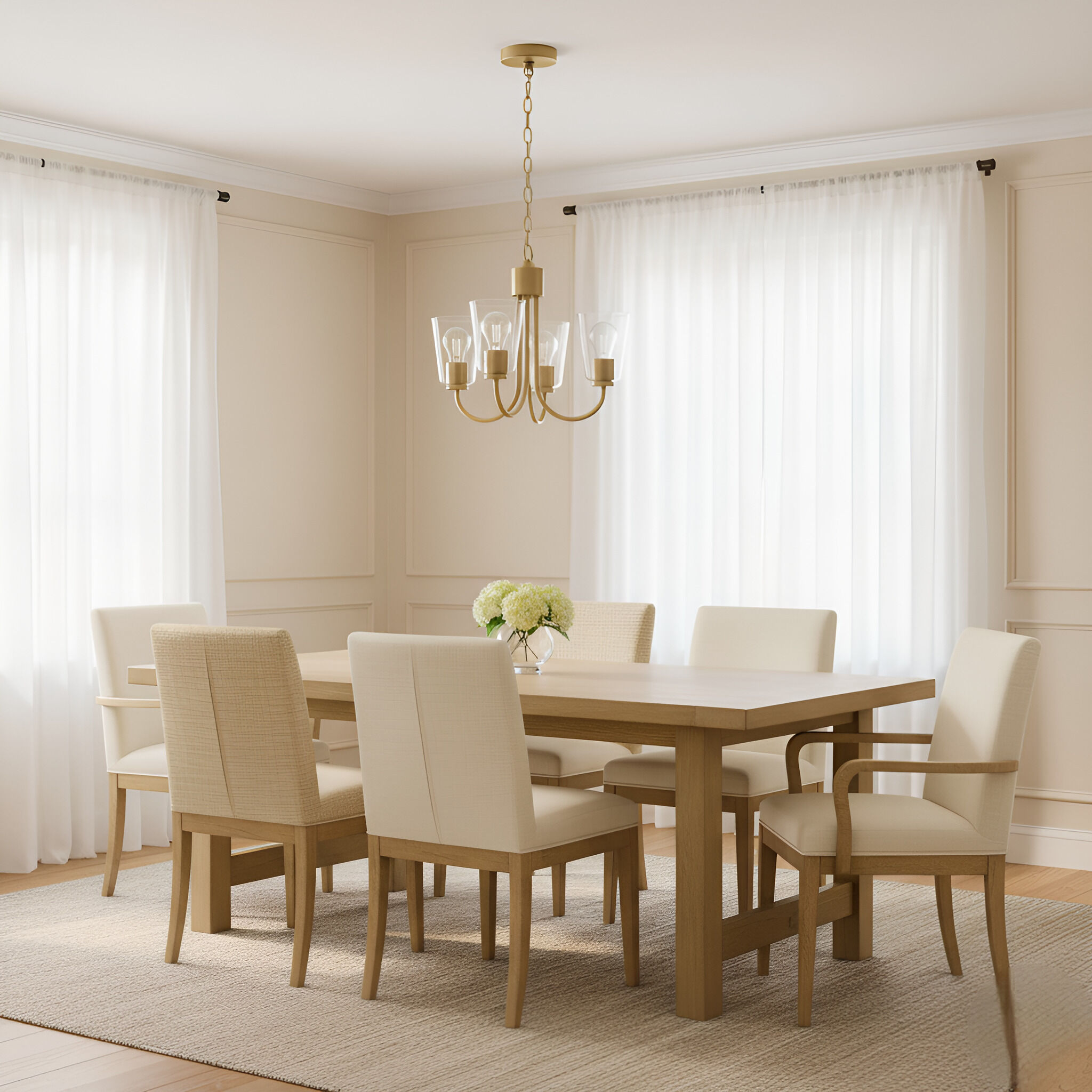 Miles 3 Light 21.5 inch Satin Brass Chandelier Ceiling Light