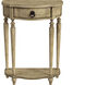 Ashby Demilune Console Table with Storage in Beige