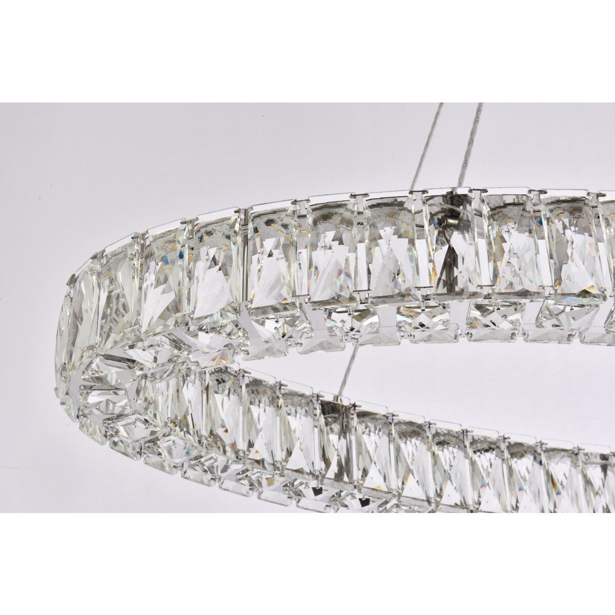 Monroe 1 Light 36 inch Chrome Pendant Ceiling Light
