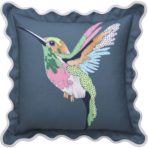 Blaire 22 X 7 inch Multi and Blue and Pink and Green Pillow