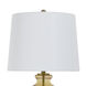 Cameron 30 inch 100 watt Opulence Gold and Off-White Table Lamp Portable Light