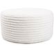 Shar Pei Universal 18 inch White Ottoman