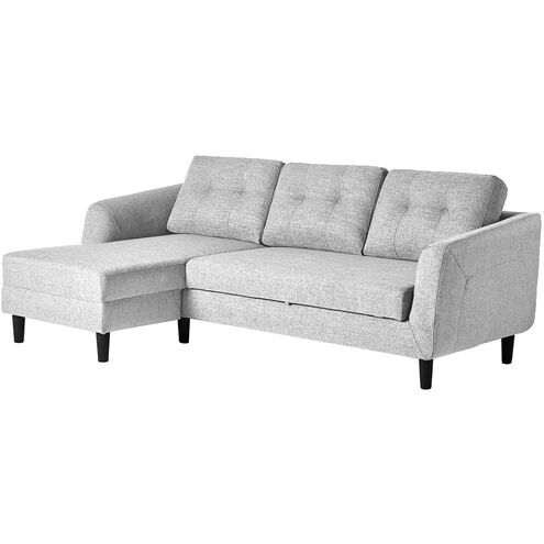 Belagio Grey Sofa Bed in Left, Light Grey