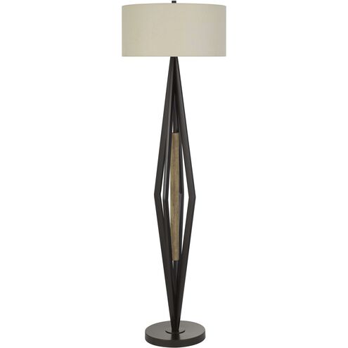 Terrassa 61 inch 150 watt Iron Bronze with Wood Floor Lamp Portable Light