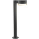 Reals 12V 10 watt Textured Gray Bollard