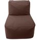 Seascape Chocolate Outdoor Pouf Chair Cover