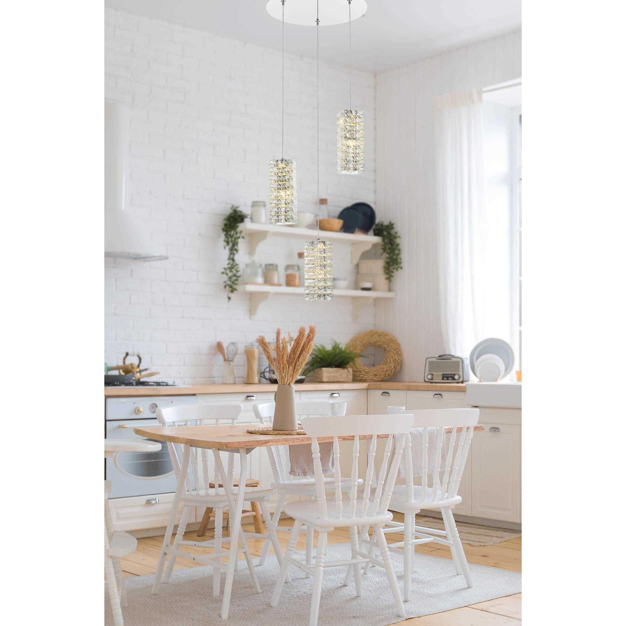 Aston 3 Light 16 inch Chrome Pendant Ceiling Light