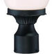 Acorn 1 Light 20 inch Matte Black Exterior Post Mount Light